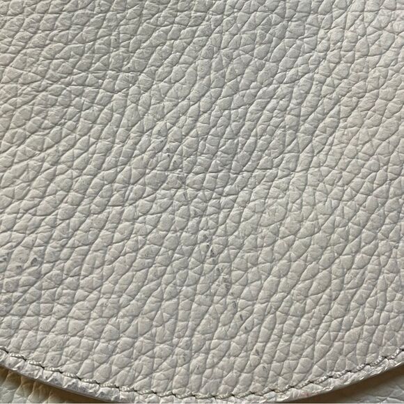 Cavalcanti Soft Leather Italian Shoulder Bag Purse With Black Tassels Off White - Picture 5 of 16